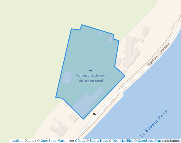 Parc du club de voile du Bassin-Rond