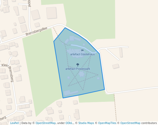 walking in artefact Powerpark map in Glücksburg (Ostsee)