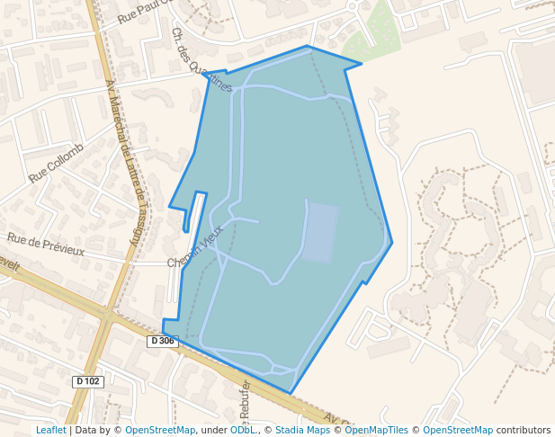 walking in Fort de Bron map in Bron