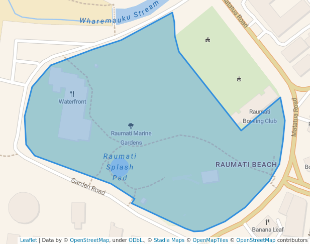 walking in Raumati Marine Gardens map in Paraparaumu