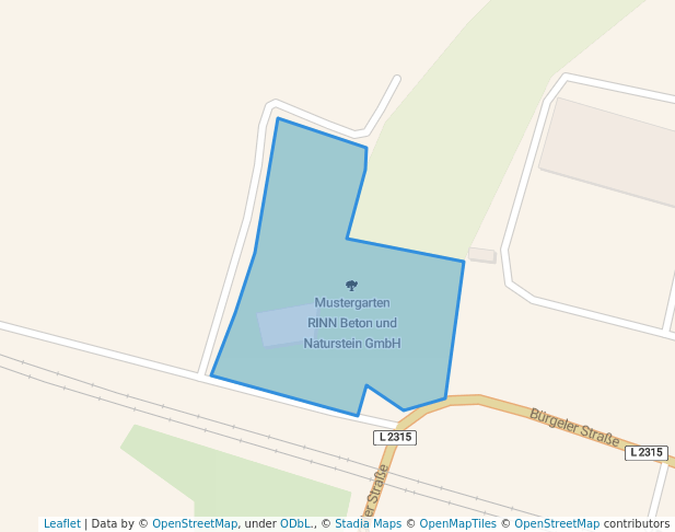 Mustergarten RINN Beton und Naturstein GmbH in Stadtroda | Map and Routes