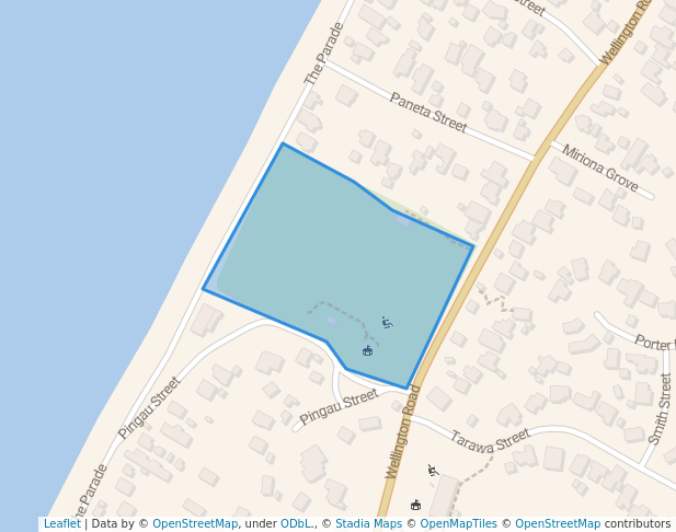 walking in Campbell Park map in Paekākāriki