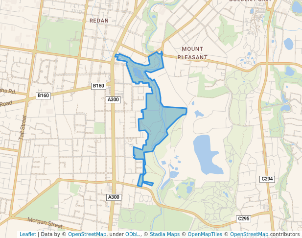 walking in Redan Wetlands/Yuilles Wetlands map in Sebastopol