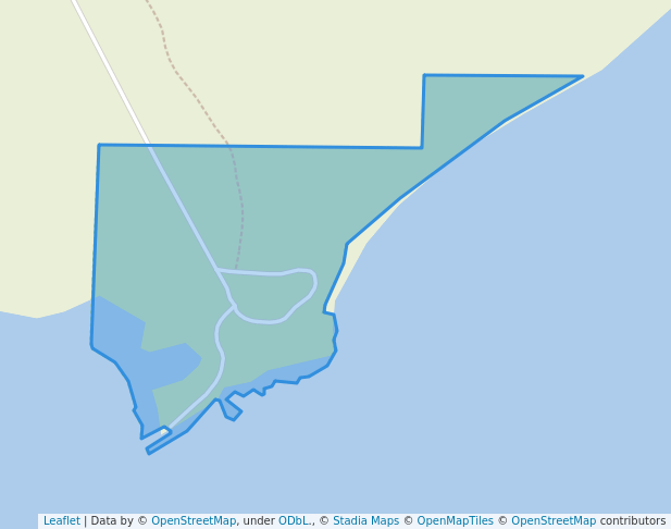 walking in Birch Point Provincial Park map in Rosa