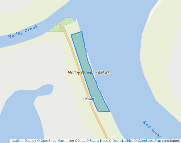 walking in Netley Provincial Park map in KOOSTATAK