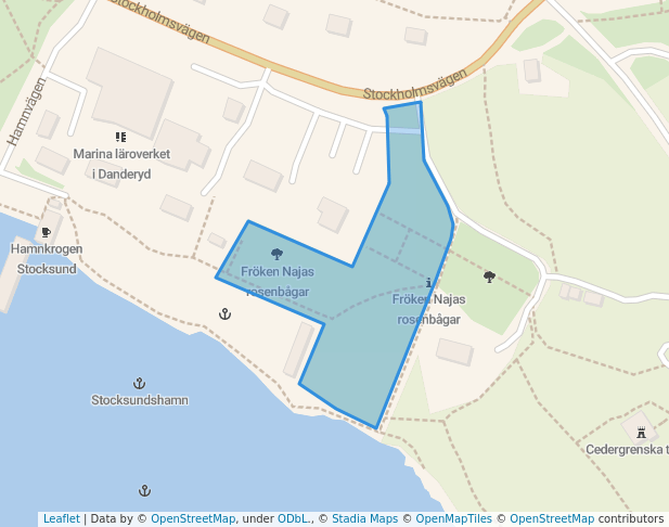 Fröken Najas rosenbågar in Solna | Map and Routes
