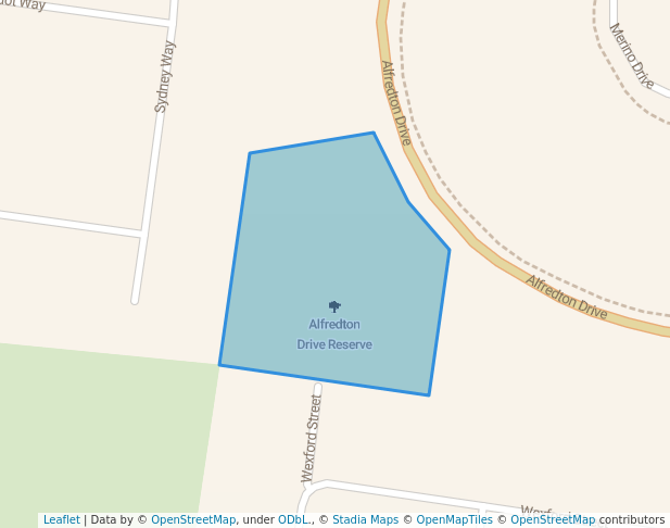 Alfredton Drive Reserve in Alfredton | Map and Routes