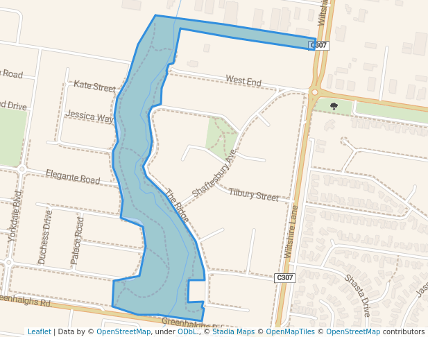 walking in Kensington Creek Reserve map in Delacombe
