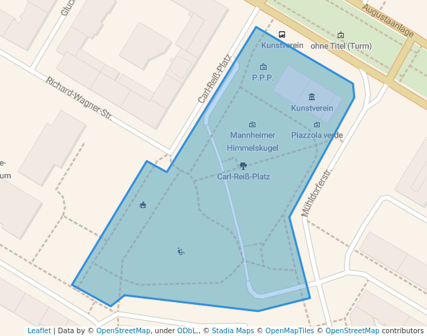 walking in Carl-Reiß-Platz map in Mannheim