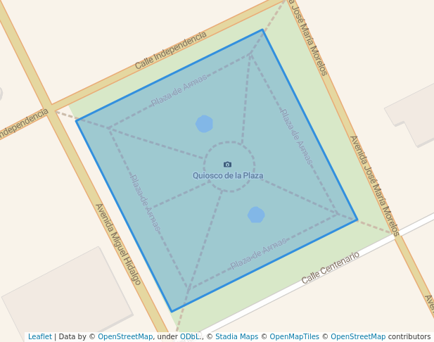 Plaza de Armas Gómez Palacio in Gómez Palacio | Map and Routes