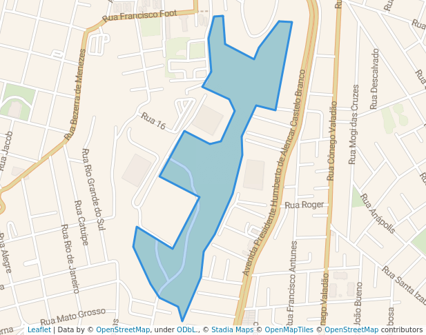 walking in Parque da Furp map in Guarulhos