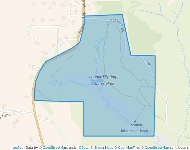 Leonard Springs Nature Park