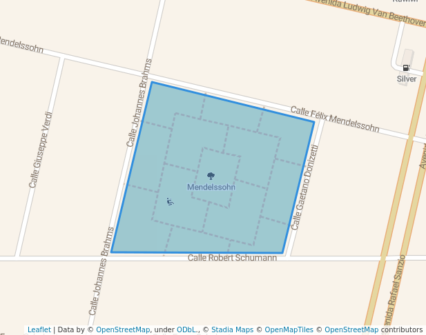 walking in Mendelssohn map in Zapopan