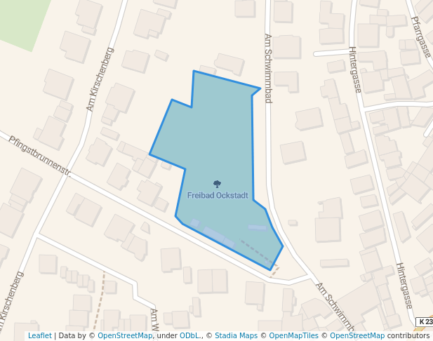 walking in Freibad Ockstadt map in Friedberg (Hessen)