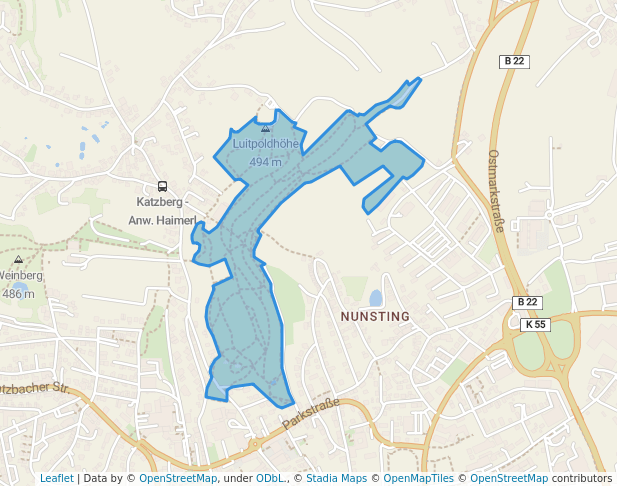 Städtischer Waldpark