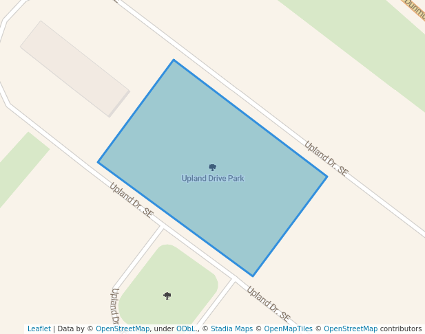 walking in Upland Drive Park map in Medicine Hat