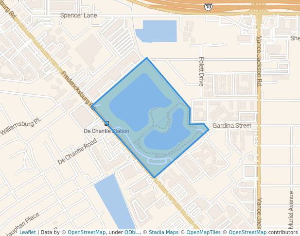 walking in Old Spanish Walking Trails map in San Antonio