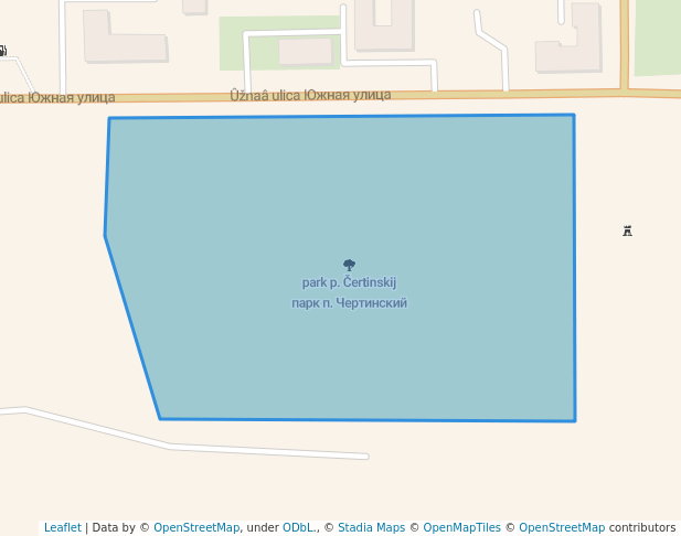 walking in парк п. Чертинский map in Belovo