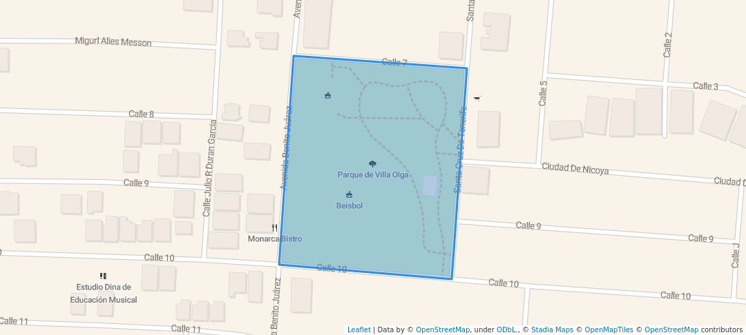 walking in Parque de Villa Olga map in Santiago De Los Caballeros