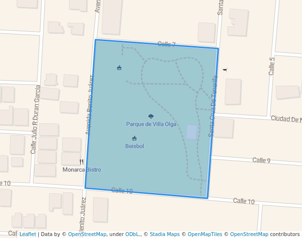 walking in Parque de Villa Olga map in Santiago De Los Caballeros