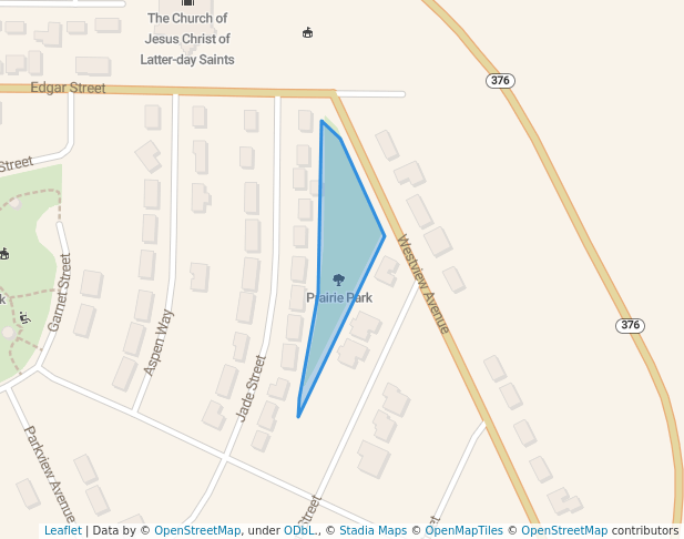 walking in Prairie Park map in Rock Springs