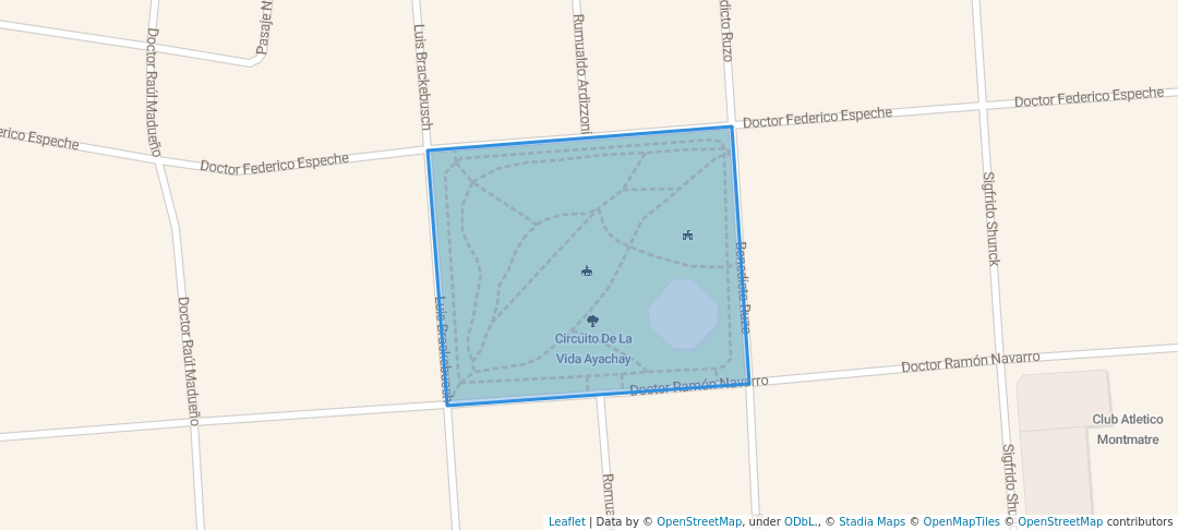 walking in Circuito De La Vida Ayachay map in San Fernando del Valle de Catamarca
