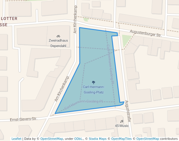 walking in Carl-Hermann-Gosling-Platz map in Osnabrück
