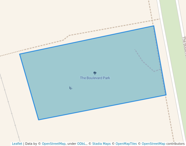 walking in The Boulevard Park map in New Tecumseth