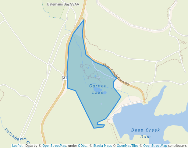 walking in Eurobodalla Regional Botanic Gardens map in Mogo
