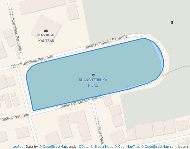 walking in RUANG TERBUKA HIJAU map in Bogor