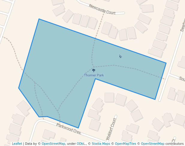 Thorner Park in Hamilton | Map and Routes