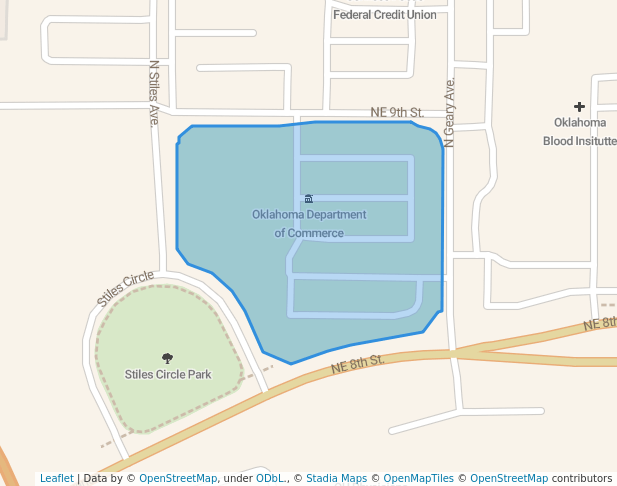 Oklahoma Department of Commerce in Oklahoma City | Map and Routes