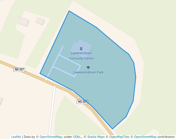 walking in Lawerencetown Park map in Lawrencetown