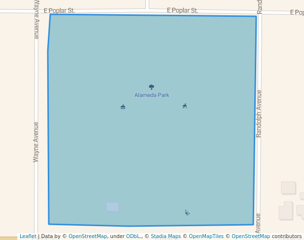 walking in Alameda Park map in Pocatello