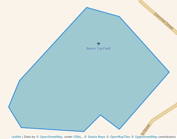 walking in Bench Top Field map in Merritt