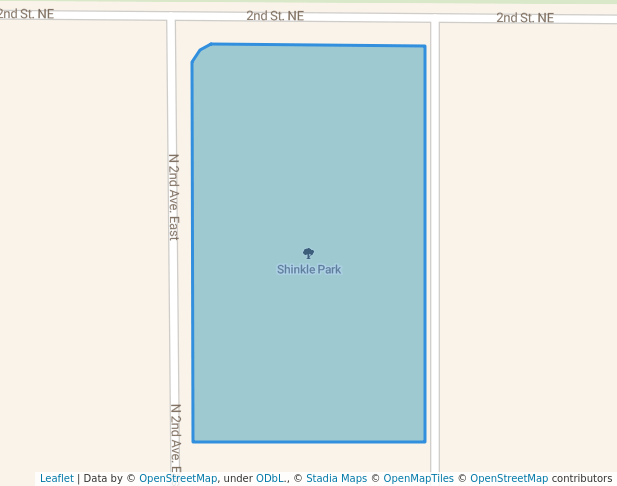 walking in Shinkle Park map in Hartley