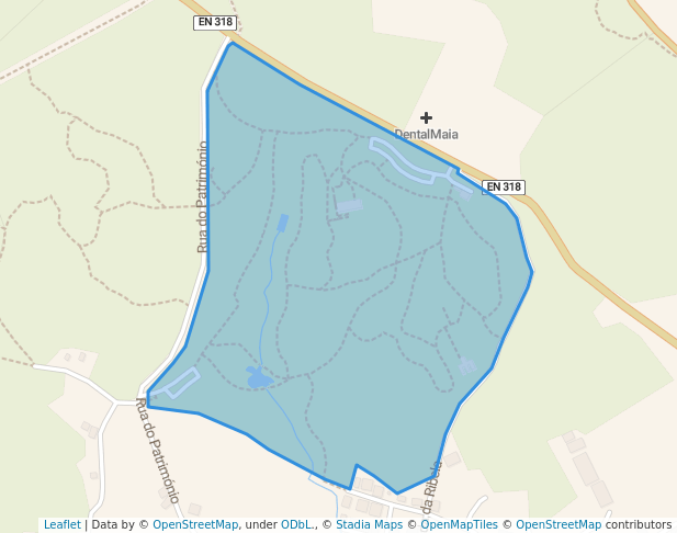 walking in Parque de Avioso - São Pedro map in Muro