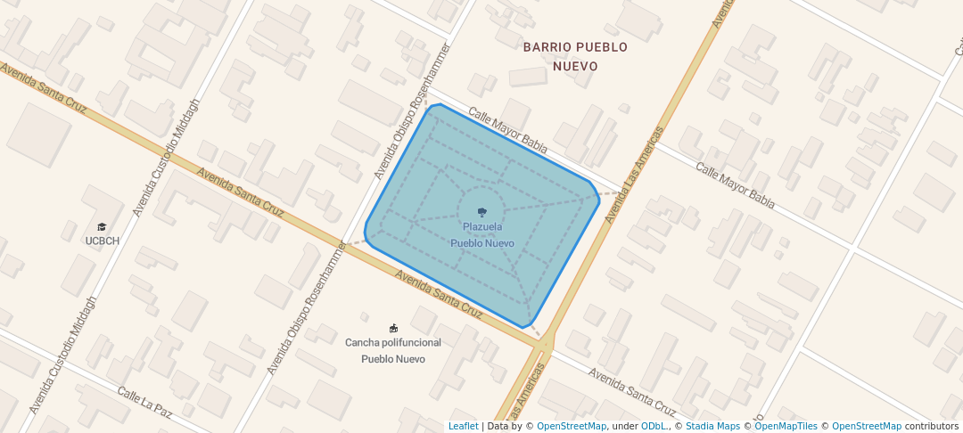 walking in Plazuela Pueblo Nuevo map in San Ignacio