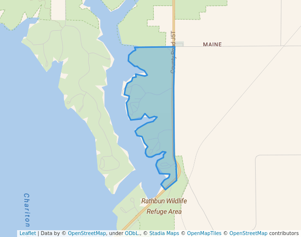 walking in Lake Rathbun Area - Buck Creek East map in Moravia