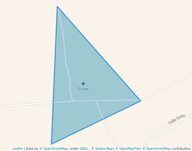 walking in El coto map in Dos Hermanas