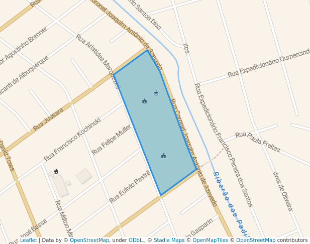 walking in Parque do Semeador map in Curitiba