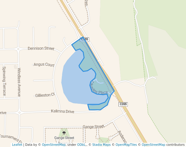 walking in Craigmuir Lake Reserve map in Mooroopna