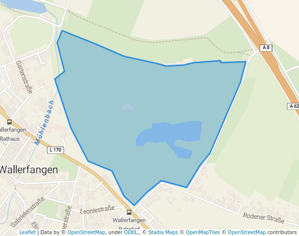 walking in Park von Papen map in Wallerfangen