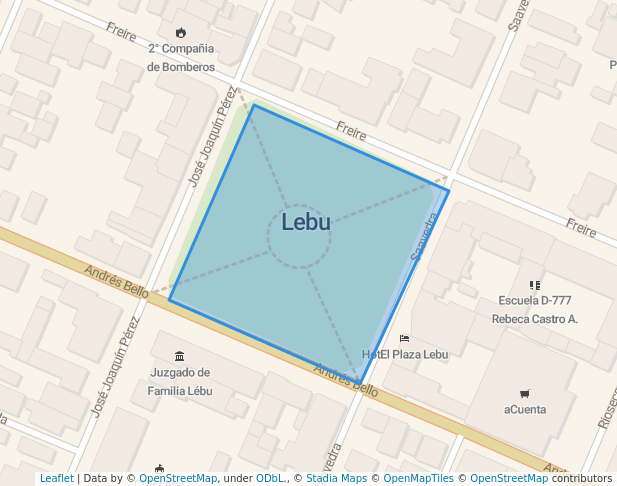 Plaza Lebu in Lebu | Map and Routes