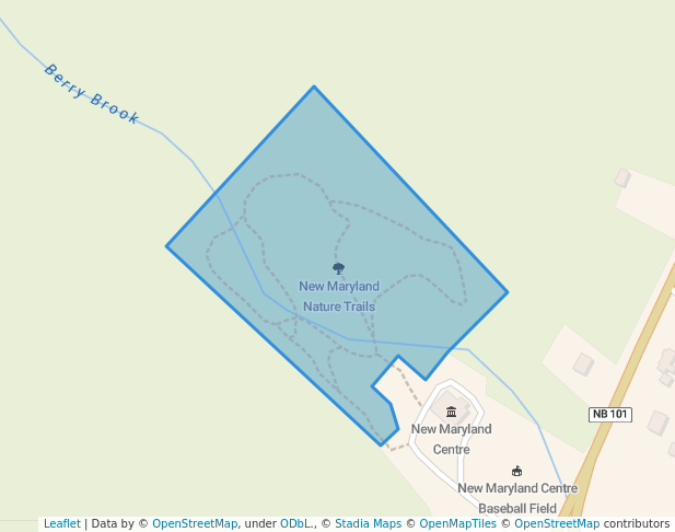 walking in New Maryland Nature Trails map in New Maryland