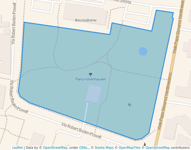 walking in Parco Ichenhausen map in Valeggio sul Mincio