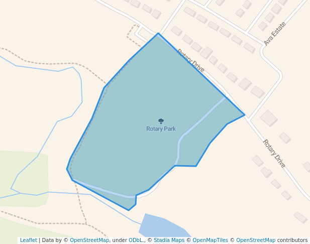 walking in Rotary Park map in Sydney