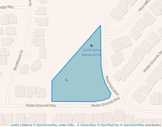 walking in Joe M. Borba Memorial Park map in Newman
