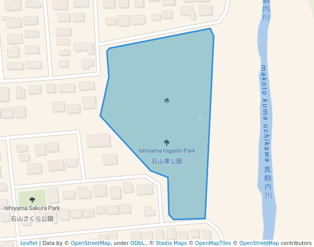 walking in Ishiyama higashi Park map in Sapporo