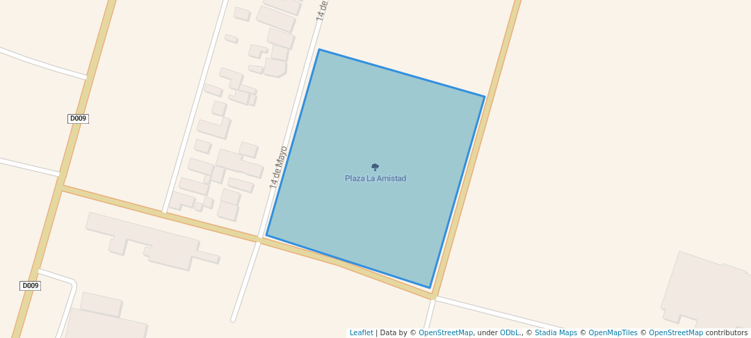 walking in Plaza La Amistad map in Tobatí